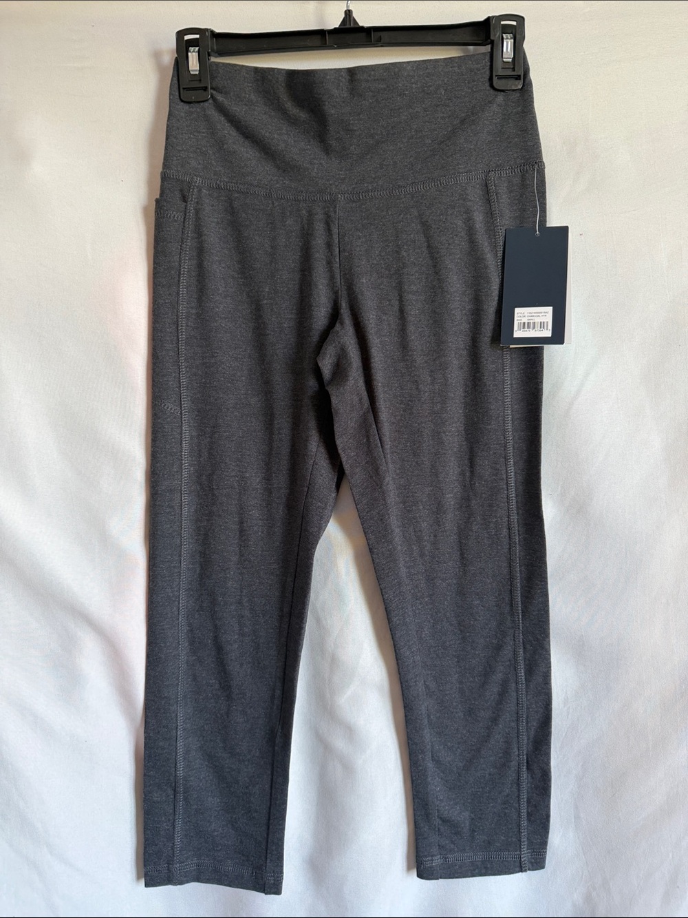 Energy Zone Charcoal Gray Kids Capri Leggings